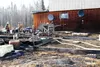 Fire crews responded to a grass fire Friday that threatened a neighborhood off Schrock Road. Conditions are extremely dry. HEATHER A. RESZ/Frontiersman