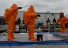Members of the Michigan National Guard’s 51st Civil Support Team run through decontamination procedures during Northern Exposure 21, March 16, 2021, at Mt. Pleasant, Michigan. Northern Exposu