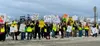 Drivers from Durham Bus Services staged a "labor action" Thursday morning to rally support as the union and Durham continue negotiations for improved safety conditions and a bump in pay. Kati