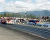Alaska Raceway hosted its first Bad Boy Shootout last weekend.
The special event welcomed North Carolina racers Scotty Cannon and
Barney Squires (above) and an Alaska driver, Jamie Bodenstat,
