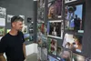 Kile Thimsen looks at his son Maddox Salmans’ entry for the photography exhibit, which won first place for its category. Photos by Jacob Mann/Frontiersman