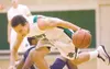 Colony sophomore guard Devin Campbell scrambles after a loose
ball Thursday against Eagle River at Colony High School. The
Knights will face Wasilla Saturday at Wasilla High School. See page
