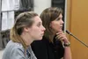 Katrina Nygaard and Wendy Van Duyne met with Palmer residents last week. Tim Rockey/Frontiersman