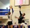 Colony's Alyvia Davis delivers a hit over the net during a win over Palmer. Bruce Eggleston/matsusports.net