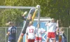 JEREMIAH BARTZ/Frontiersman Wasilla goalkeeper Sammy Becker
extends to make a save Saturday during a 3-2 overtime win over
Soldotna.