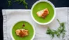Spring Dill Soup with Seared Alaska Halibut and Crisped Prosciutto Courtesy of Alaska Seafood Marketing Institute