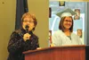 Abby Lampley, right, was among the nine most recent graduates of Burchell High School's Advance Path Academy (APA) program. While it's not unusual for students to graduate, Lampley's story of