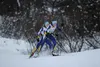 Alaska Nordic Racing teammates Emily Walsh and Claire Nelson push each other up the final hill in the women’s interval-start 5-kilometer freestyle at Government Peak Recreation Area on in 201