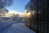 The setting sun shines off the Wasilla Veterans Wall of Honor on Friday, Jan. 15. MATT TUNSETH/Frontiersman.com