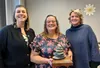 R.O.C.K. Mat-Su announced Julie Hubbard as the recipient of the 2025 R.O.C.K. Star Award. Pictured left to right: Nikki Maidl, Julie Hubbard, Mariah Johnson. Courtesy photo