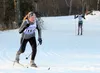 Annika Hanestad, a member of Mat-Su Junior Nordics, skis up the final hill in the 5-kilometer classic race of the Icicle Double on Saturday at Government Peak Recreation Area. CAITLIN SKVORC/