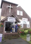 GREG JOHNSON/Frontiersman The original St. John Lutheran Church
has been part of the historic buildings on the Alaska State
Fairgrounds since 1975.