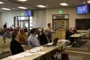 Robin Bumgardner testifies before the Mat-Su Borough Board of Adjustments and Appeals Tuesday morning the Palmer Assembly chambers. About 75 people had reserved the right to testify before th