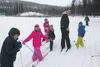 Glacier View School students Dawson Keena, Charish Allen, Ally Hrncir, Molly Althens, Sergei Mays, Andrew Keena and Christian Fingal enjoy a day of fresh air while cross-country skiing. Court
