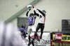 ROBERT DeBERRY/Frontiersman Arctic Predators defensive back
Victor Smith gets in front of Wenatchee Valley receiver Phil
Goodman during the final play of a 52-48 win over the Venom. The
Preda