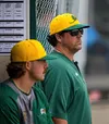Mat-Su Miners head coach Tyler LeBrun watches the action. Courtesy of Bryan Boyett