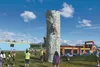 A rock climbing wall was part of the activities Girl Scouts took part in during Encampment at the Alaska State Fairgrounds on Saturday. MATT HICKMAN/Frontiersman