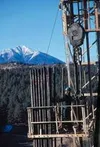 A drilling crew works in Evergreen Resources Inc.'s natural gas
field in Colorado's Raton Basin. Evergreen has consolidated gas
production leases in the Lower Susitna Valley, and plans to dri