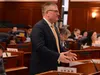 House Majority Leader Chuck Kopp, R-Anchorage, speaks on Monday, March 24, 2025, in favor of House Joint Resolution 11. James Brooks/Alaska Beacon