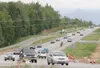 ROBERT DeBERRY/Frontiersman A steady stream of traffic moves
along Knik-Goose Bay Road near Fairview Loop Friday evening.
Beginning July 1, a stretch of Knik-Goose Bay Road from Mile 0.6 to
M
