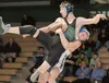 Palmer’s Collin Bendixen puts Colony’s Kamber Lucas down on the mat during a dual at Colony High School Jan. 5. ROBERT DeBERRY/Frontiersman.com