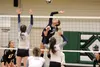 Colony senior Eve Stephens attacks the ball during a 3-0 win over Soldotna Aug. 24, 2017. Stephens earned Northern Lights Conference Player of the Year honors for the second straight year. Je