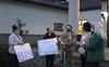 A small group of Valley residents gathered on the steps of the Palmer Courthouse Wednesday evening for a candlelight vigil for Breonna Taylor Tim Rockey/Frontiersman