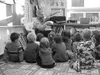 National author Tom Harpole talks with students at Willow
Elementary School last week. Harpole was encouraging the students
to write, and how to do it better. During his week at the school,
h
