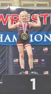 Finley McPeck, a member of the Mat-Su Matmen, won a national youth wrestling title earlier this month. Courtesy photo