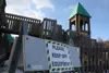 Playground equipment  at local parks like Wonderland are currently shut down as a precautionary effort. Jacob Mann/Frontiersman