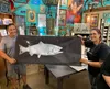 The Art Cafe is hosting youth and adult fish printing workshops Friday, July 22. Courtesy photo.