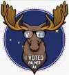 New "I voted" stickers for Palmer voters Courtesy John Moosey
