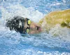 Colony High’s Zach Bloom competes in the 500-yard freestyle competition during the Valley Invitational swim meet at Palmer High School earlier this season. Bloom qualified for the upcoming st
