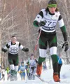 Colony's Tracie Haan (299) and Greta Jenkins (272) make their way up a hill during the girls individual classic race on Friday, Feb. 24, 2012 at the ASAA Alaska State Nordic Skiing Championsh