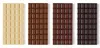 White, milk, bittersweet and dark chocolate.