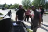 Mike Michaud poses for a victory photo during an Alaska BBQ Association event at the Menard Sports Center in the summer of 2019. Frontiersman file photo.