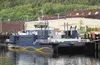 The M/V Susitna ferry sits tied up outside the Alaska Marine Highway offices in Ward Cove in Ketchikan. Hall Anderson/Ketchikan Daily Ne