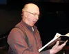 Mark Hansen practices his solos for the Messiah. He has only missed singing in one performance in the past 24 years. Courtesy Dixie Hansen