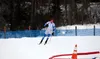 Palmer's Jaxson Lee makes the turn during the boys' 5K skate of the Government Peak Invitational. Courtesy of Bruce Eggleston/matsusports.net