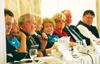 Matanuska Electric Association Board of Directors candidates at forum at Evangelo’s Restaurant in Wasilla April 3. Candidates are Kevin Buckland, Peter Burchell, Ron Johnson, Kit Jones, Janet