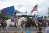 Despite the overcast skies and sprinkles of rain, the crowds stretched across downtown Palmer. Many were surprised by the massive turnout. This year’s parade featured a sizable string of busi