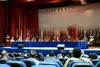 Fifteen general officer representing various Army branch specialties sit during an open panel discussion during the 2022 Leader Professional Development Symposium held at Fort Jackson, S.C., 