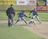 JEREMIAH BARTZ/Frontiersman Mat-Su infielder Tim Zier dives
toward second base during a win over the Anchorage Glacier Pilots
on Wednesday. The Miners were 2-1-1 in four meetings with Anchora