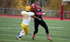 Houston Hawks running back Kennedy Fono breaks a tackle during a loss to Barrow in the Division III semifinals. Courtesy of Ronald Jones/matsusports.net