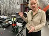 Denise Thorsen explains work underway at UAF. Courtesy of Rod Boyce/UAF