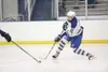 ROBERT DeBERRY/Frontiersman Palmer defenseman Brennan Harrison
takes a shot on goal during Saturday’s game against the Soldotna
Stars at the Palmer Ice Arena.