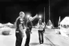 ROBERT DeBERRY/Frontiersman Officer Kelley Turney, left, and
Det. Sgt. Dwayne Shelton help a fair-goer with directions.
