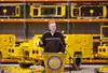 Gov. Mike Dunleavy spoke at the Triverus manufacturing shop Monday in Palmer. Courtesy of Stanley Wright