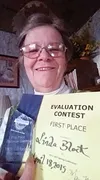 Mat-Su Toastmasters Linda Block poses with her first-place certificate from the Yukon Alaska Council of Toastmasters Conference in Whitehorse in April. Courtesy photo