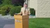 Mat-Su College Director Talis Colberg addresses the public during a ceremony on campus. Frontiersman file photo.